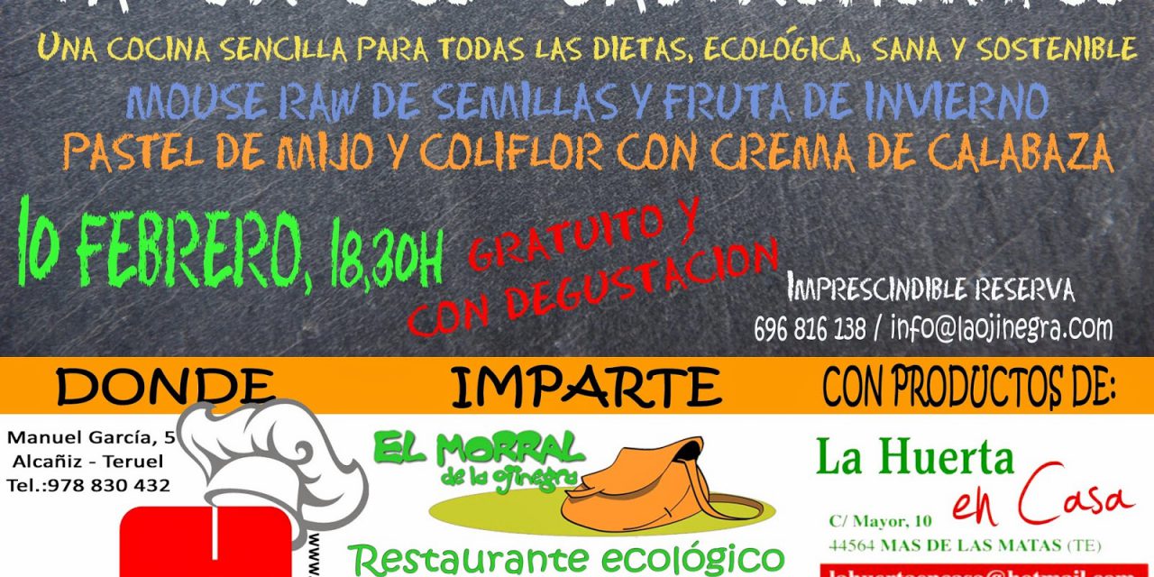 Taller de cocina vegetariana (jueves, 29 y martes, 10 de febrero)