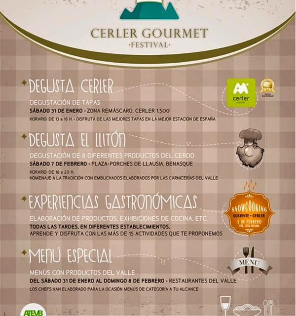 Cerler gourmet festival (del 31 de enero al 8 de febrero)