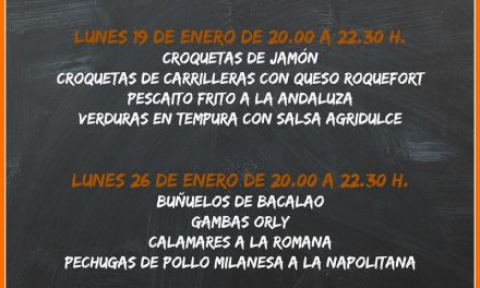 Encuentros gastronómicos Fritos y frituras (lunes, 19 y 26)