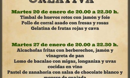 Encuentros gastronómicos Cocina creativa (martes, 20 y 27)