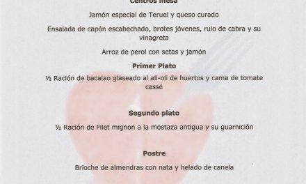 Cena de san Valentín en el Idílico Restaurante (sábado, 14)