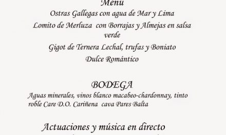 Cena de san Valentín y música en Gayarre (sábado, 14)