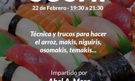 Curso de sushi (domingo, 22)