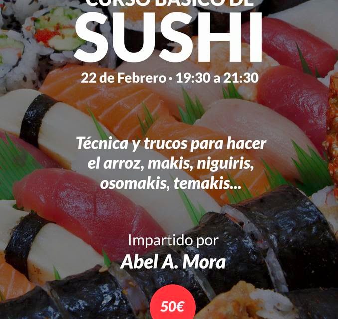 Curso de sushi (domingo, 22)