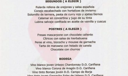 Menú de marzo en el Idílico Restaurante (marzo)