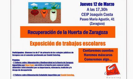 Exposición de trabajos escolares sobre la Huerta de Zaragoza (jueves, 12)