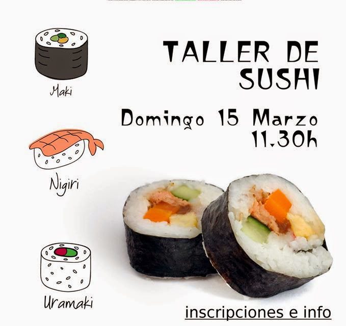 Taller de sushi para jóvenes (domingo, 15)