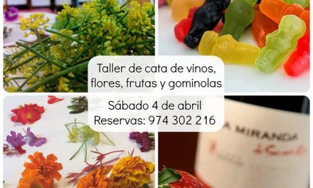 BARBASTRO. Taller de vino, flores, frutas y chuches (sábado, 4)