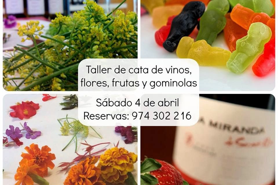 BARBASTRO. Taller de vino, flores, frutas y chuches (sábado, 4)