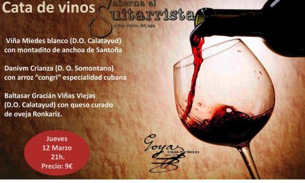 Cata de vino y tapas (jueves, 12)