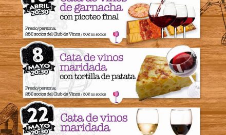 Cata de vinos maridada con tortillas (viernes, 8 de mayo)