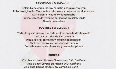 Menú de abril en el Idílico Restaurante (abril)