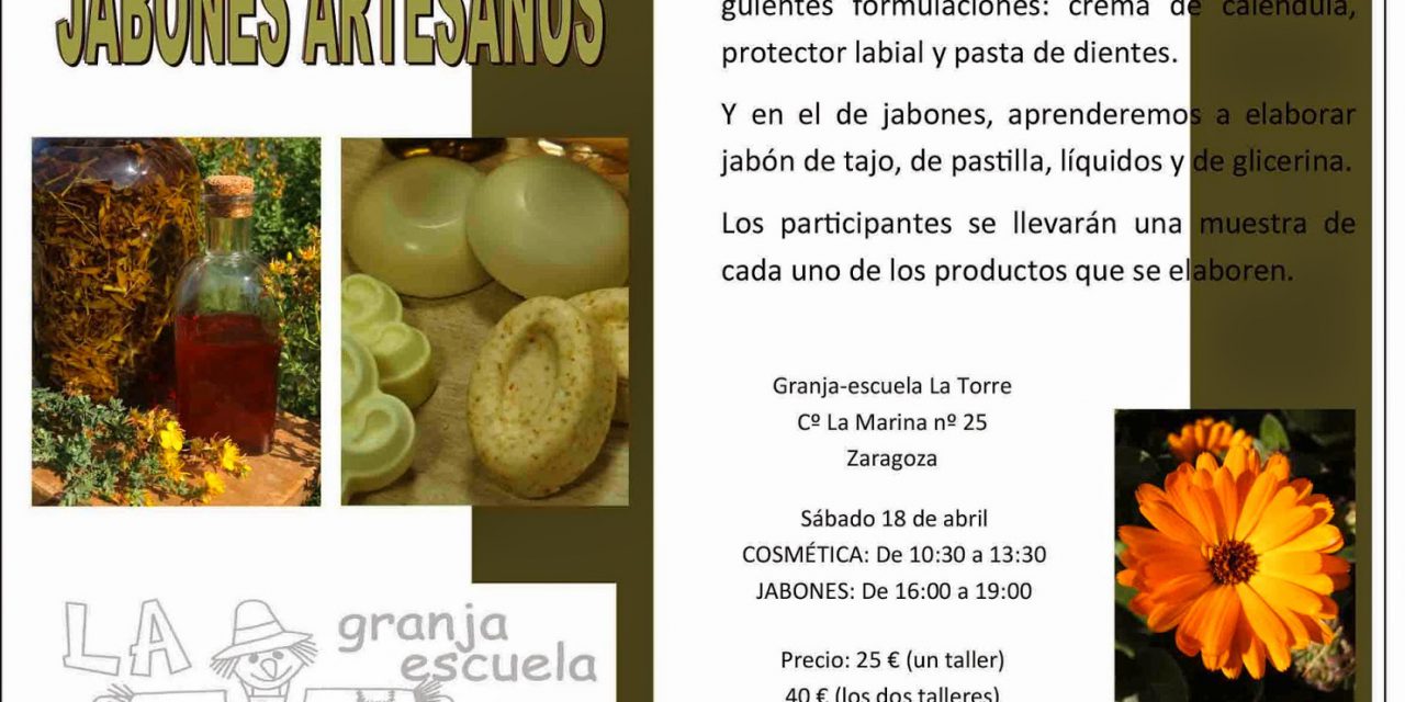 Taller de Cosmética natural y jabones artesanos (sábado, 18)