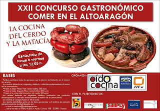 Concurso gastronómico Comer en el Altoaragón (hasta el 18 de junio)