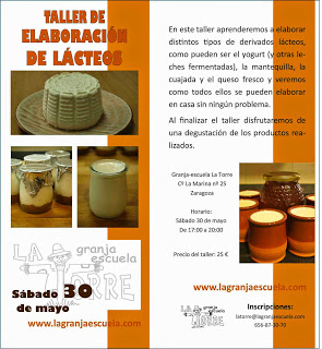 Taller de elaboración de lácteos (sábado, 30)