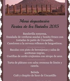 UNCASTILLO. Menú degustación en Uncastello (días 30 y 31)