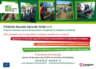 Presentación de la Escuela Agrícola Verde Km0 (jueves, 18)