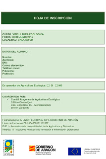 CALATAYUD. Curso de viticultura ecológica (martes, 30)