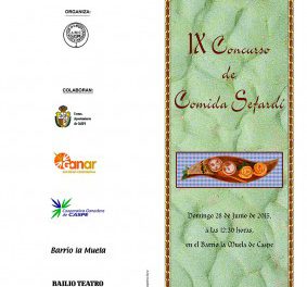 CASPE. IX Concurso de comida sefardí (domingo, 28)