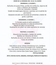 Menú semanal en el Idílico Restaurante, por 19/22 euros (del 16 al 21)