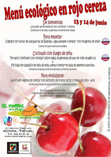 ALLOZA. Menú ecológico en rojo cereza (días 13 y 14)