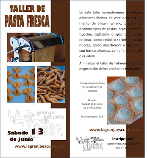 Taller de pasta fresca (sábado, 13)