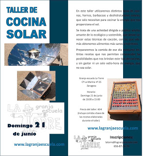 Taller de cocina solar (domingo, 21)
