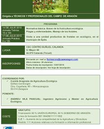 CALANDA. Curso sobre Fruticultura ecológica en frutales de hueso (14 y 17 de julio)