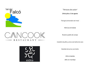 Jornadas gastronómicas arroz y vino (hasta el 5 de agosto)