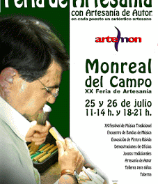 MONREAL DEL CAMPO. Feria de artesanía y alimentación (días 25 y 26)