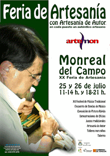 MONREAL DEL CAMPO. Feria de artesanía y alimentación (días 25 y 26)