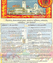 SOS DEL REY CATÓLICO. Feria de artesanía (días 1 y 2 de agosto)