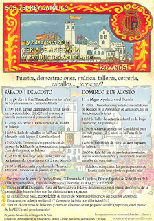 SOS DEL REY CATÓLICO. Feria de artesanía (días 1 y 2 de agosto)