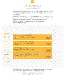 Curso de cocina fresquita, Sopas frías (miércoles, 22)