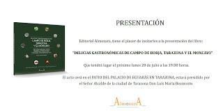 TARAZONA. Presentación de libro (lunes, 20)