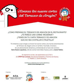 HUESCA. Curso de cocina de Ternasco de Aragon para profesionales (martes, 1)