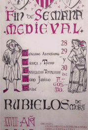 RUBIELOS DE MORA. Fin de semana medieval (del 28 al 30 de agosto)