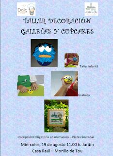 MORILLO DE TOU. Talleres de galletas y cupcakes (días 19 y 20)