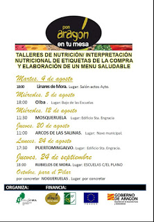 RUBIELOS DE MORA. Taller de nutrición (jueves, 24 de septiembre)