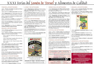 Feria del jamón de Teruel y Alimentos de Calidad (del 4 al 13 de septiembre)