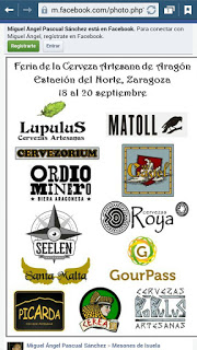 Feria la cerveza artesana de Aragón (del 18 al 20)