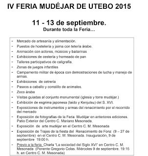 Feria mudéjar (del 11 al 13 de septiembre)