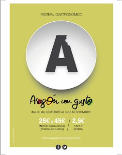 Festival gastronómico Aragón con gusto (del 30 de octubre al 8 de noviembre)