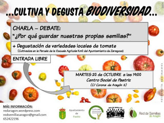 PASTRIZ. Charla y degustación de tomate (martes, 20)