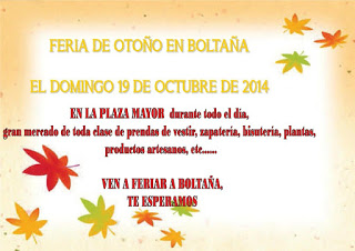 BOLTAÑA. Feria de otoño (domingo, 18)