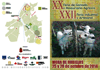 MORA DE RUBIELOS. Feria de ganados, maquinaría agrícola y muestras de artesanía (días 24 y 25)