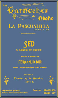 Presentación y degustación de vino en La Pascualilla (viernes, 23)