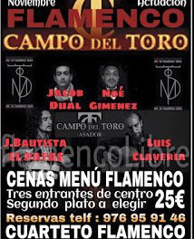 Cena menú flamenco (viernes, 27)