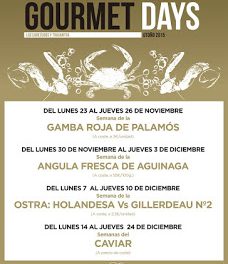 Gourmets Days en LOS CABEZUDOS y TRAGANTÚA, ostra (del lunes, 7, al jueves, 10)