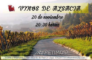 Nueva cata de vinos de Alsacia (viernes, 20)